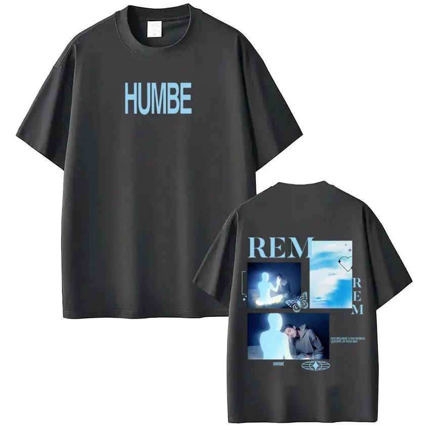 Singer Humbe Dueno Del Cielo 2026 World Tour Tshirts Fashion Hip Hop Tshirts Unisex Women Oversized Loose Short Sleeve T Shirt