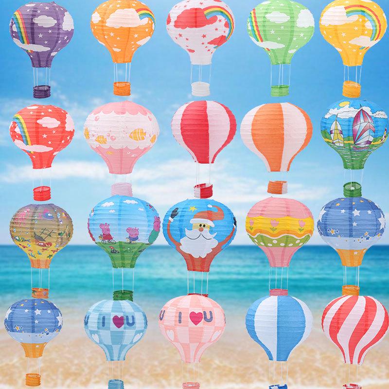 Hot Air Balloon Pendant Paper Lantern for Birthday and Kindergarten Decor