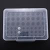 Compact Battery Storage Box: Holds 24 AA and 30 AAA Batteries, Size 5/7 Protection