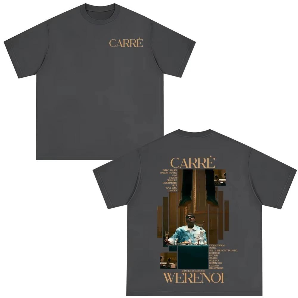 2026 Rapper WeRenoi Carré Album Graphic Print T Shirts Men Women Hip Hop Fashion Pop Music Tee Summer Casual Clothes Vintage Clothing