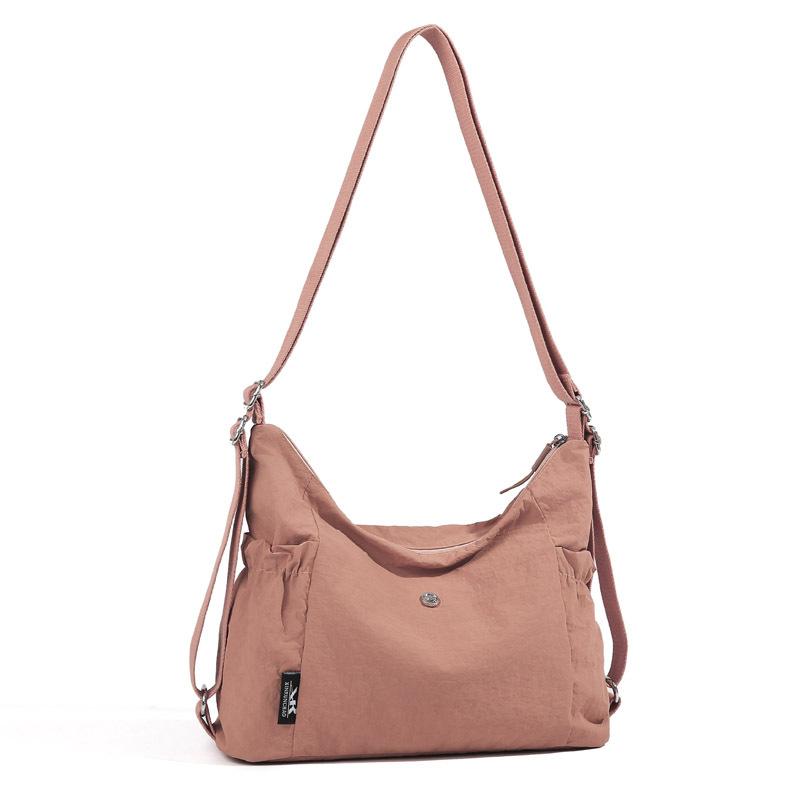 

Women s bag new fashion women s shoulder bag casual simple messenger nylon bag розовый