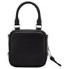 Marc Jacobs JMarc Top Double Zipper Closure Smooth Leather Handbag Women handbag Black 2P4HCR015H02-001