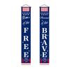 Outdoor Hanging Set for Porch Home of the Free Because of the Vertical Sign for Patriotic Holiday Decoration Independence Day Memorial Day