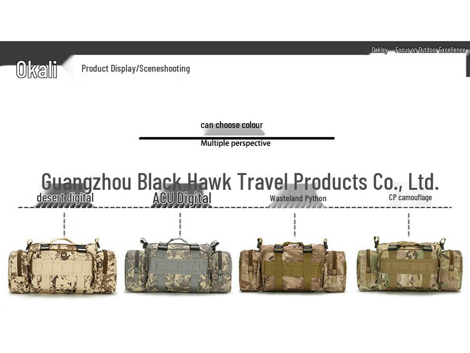 Vodotěsná venkovní sportovní kamera a rybářská taška: Multifunkční taktická a cyklistická messenger taška přes rameno