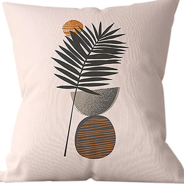 Abstract Pillowcase Sunset Sunrise Line Modern Art Minimalist Living Room Sofa Bay Window Pillow Geometry