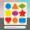 Colorful Wooden Number & Letter Shape Matching Puzzle for Kids