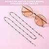 Eyeglasses Cord Alloy Anti-Slip Strap Rope Glasses Chain With Rood Decoration