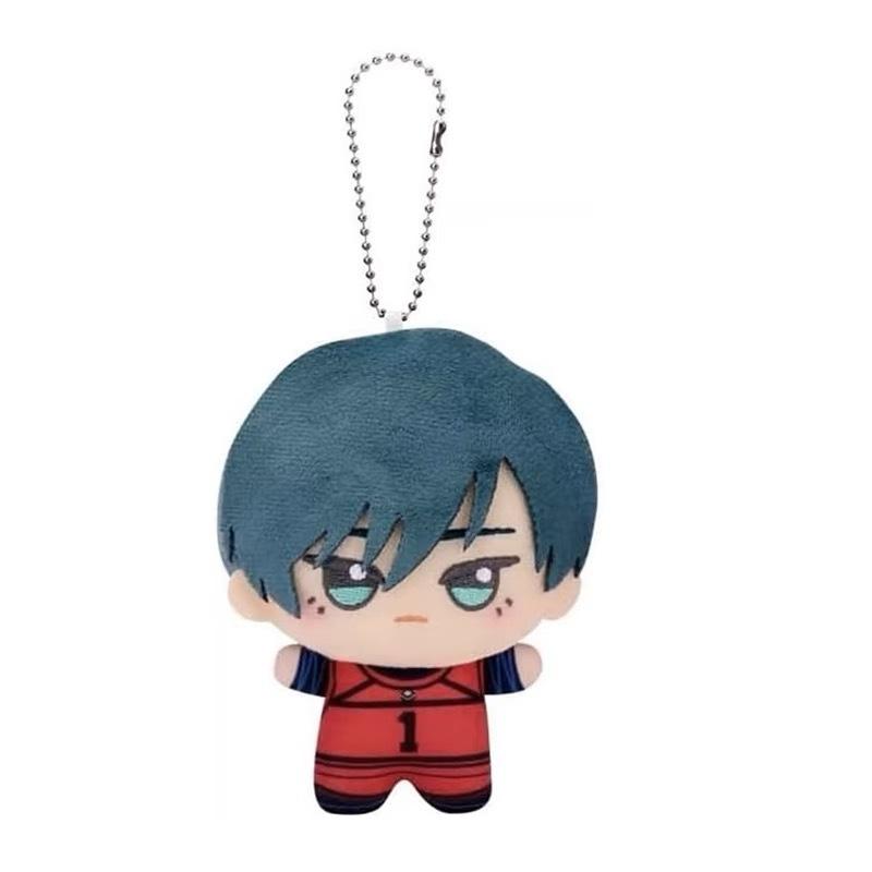 10cm Anime Volleyball Boy Blue Lock Kawaii Bag Charm Key Ring Isagi Mikage Reo Rin Itoshi Itoshi Sae Plush Plaything Kids Gift