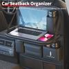 Car accessories interior PU Leather Backseat Organizer with Foldable Table  For Lincoln MKZ MKX Aviator Navigator Continental gfsd7