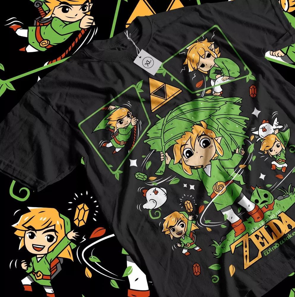 The Legend Of Zelda Tshirt Link To The Past Funny Black Shirt All Size S