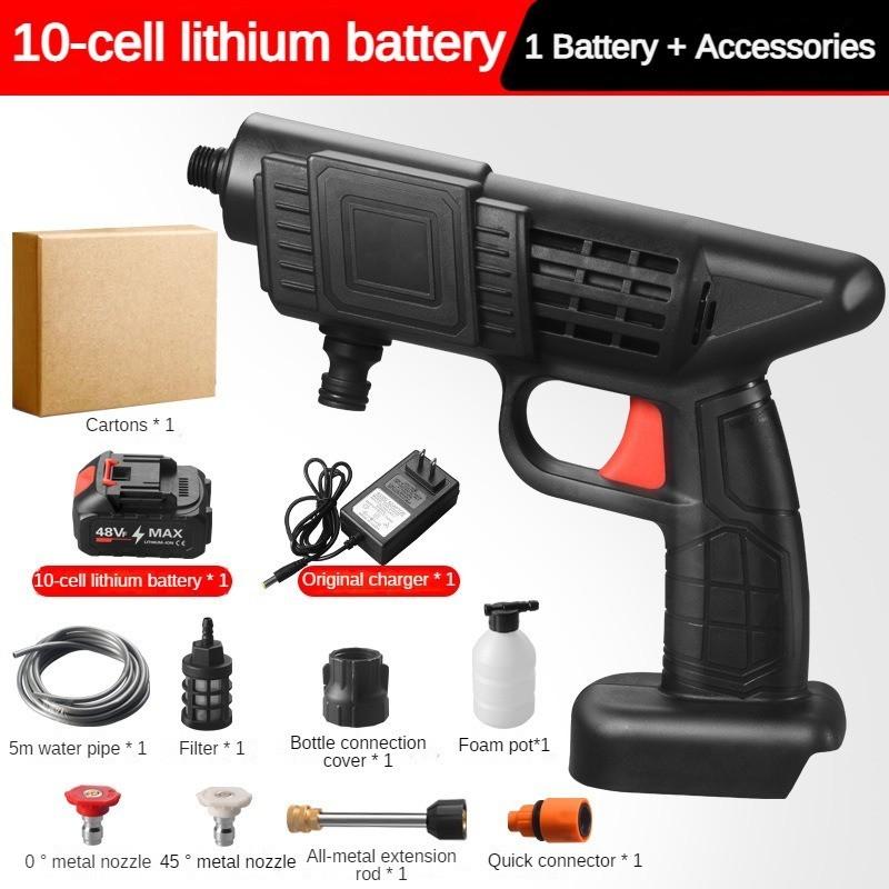 Domácí bezdrátové elektrické vodní pistole Přenosná vysokotlaká myčka aut Dobíjecí generátor pěny