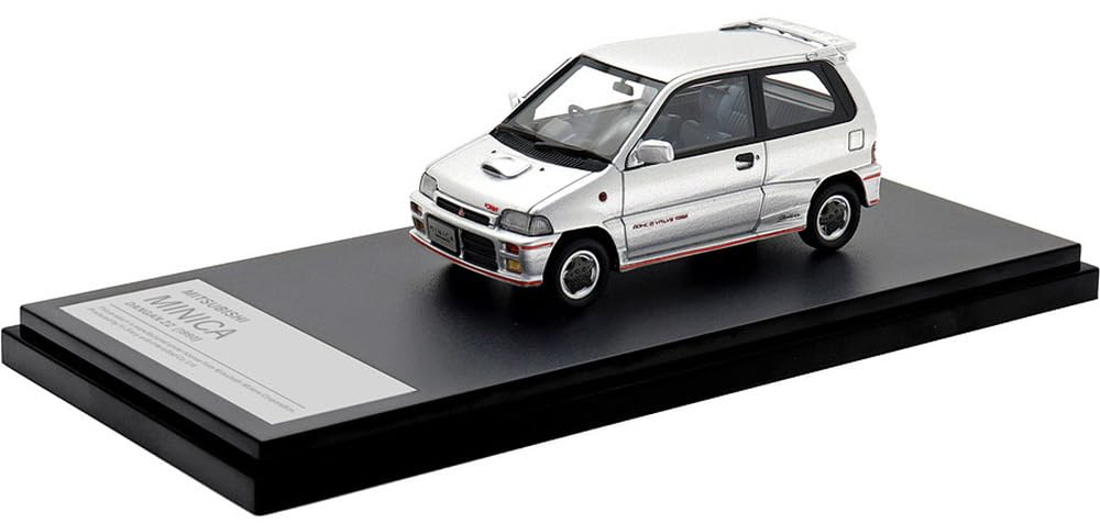 Inter Allied Hi Story Scale MITSUBISHI MINICA DANGAN ZZ Grace Silver Finished Model HS495SL 1/43 (1990)