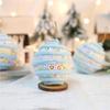 3Pcs Macaron Color Foam Sphere Pendant Christmas Tree Accessories Suitable For Family Or Retail Space Decoration