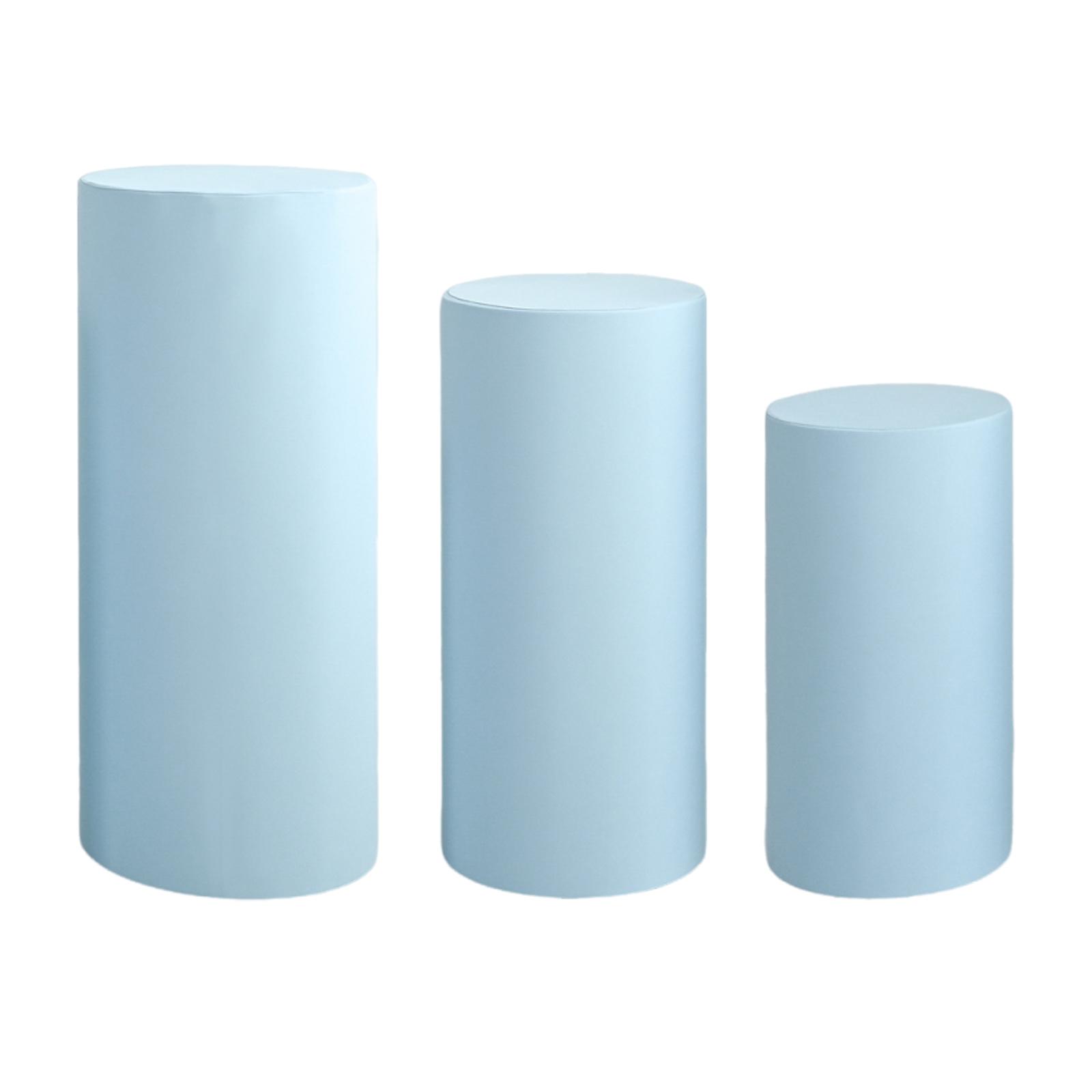 

Plinth Stand Pillar Cover Cylinder Dessert Pedestal Cover Party Supplies Cylinder Plinth for Thanksgiving Wedding Decor S