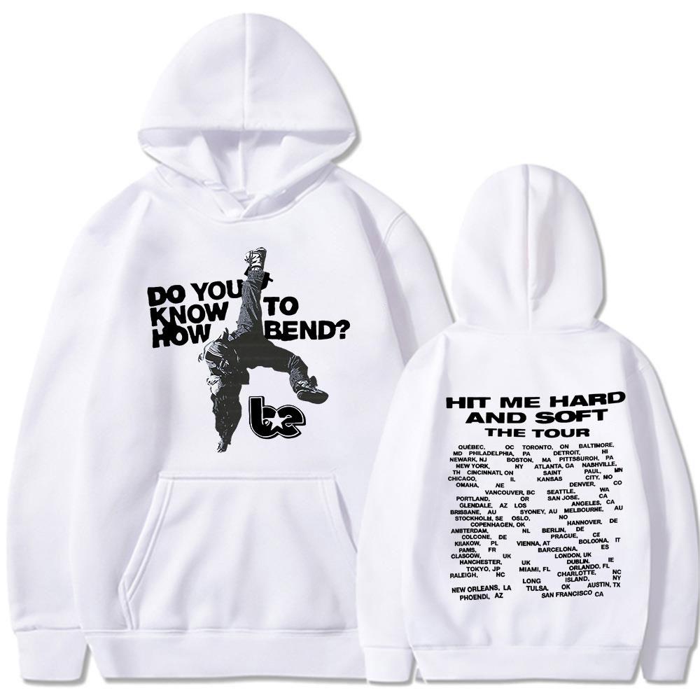 Hit Me Hard Soft Do You Know To How Bend Red Hoodies Men's Women Fashion Hooded Sweatshirts Oversized Long Sleeve Pullovers