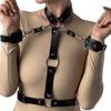Adult Leather-Alternative Female Restraint Set: Handcuffs & Erotic Choker for Couples