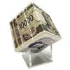 [Money Is a Rotating Thing] New Banknote Cube, Eiichi Shibusawa, Smooth Rotating 3D Puzzle, High Difficulty, Includes Decorative Stand (1 Piece)