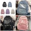 Student School Backpack Large Capacity Backpack Travel Backpack Clear Backpack Japanese Styles Backpack