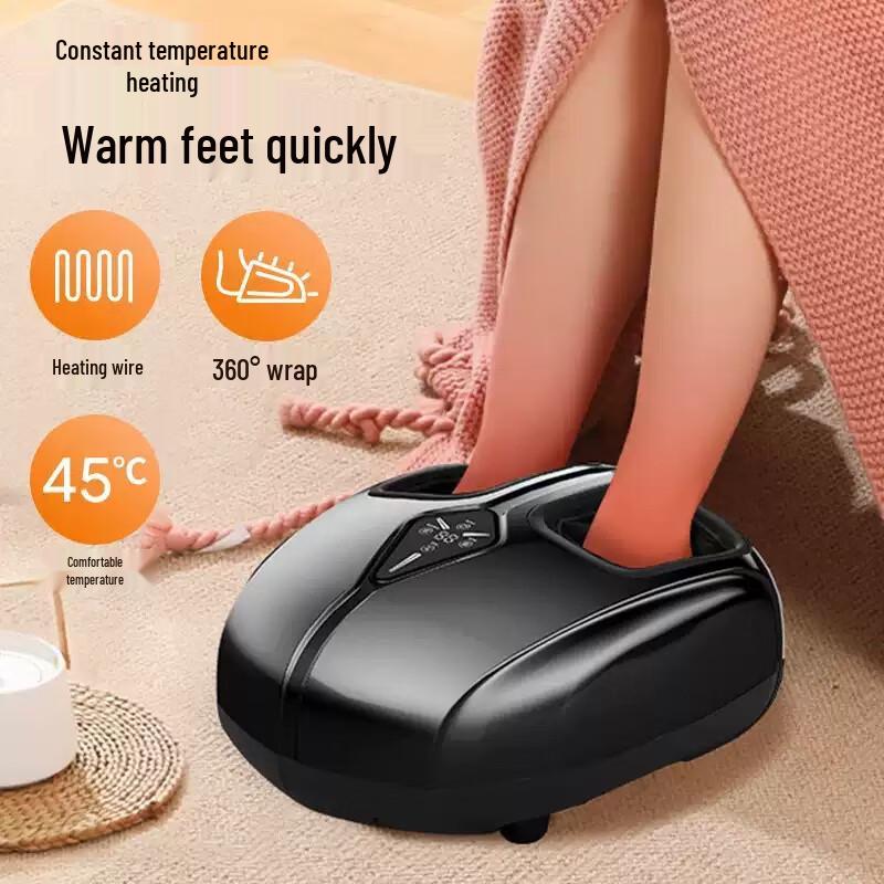 Semi-Enclosed Foot Massager with Heat and Kneading