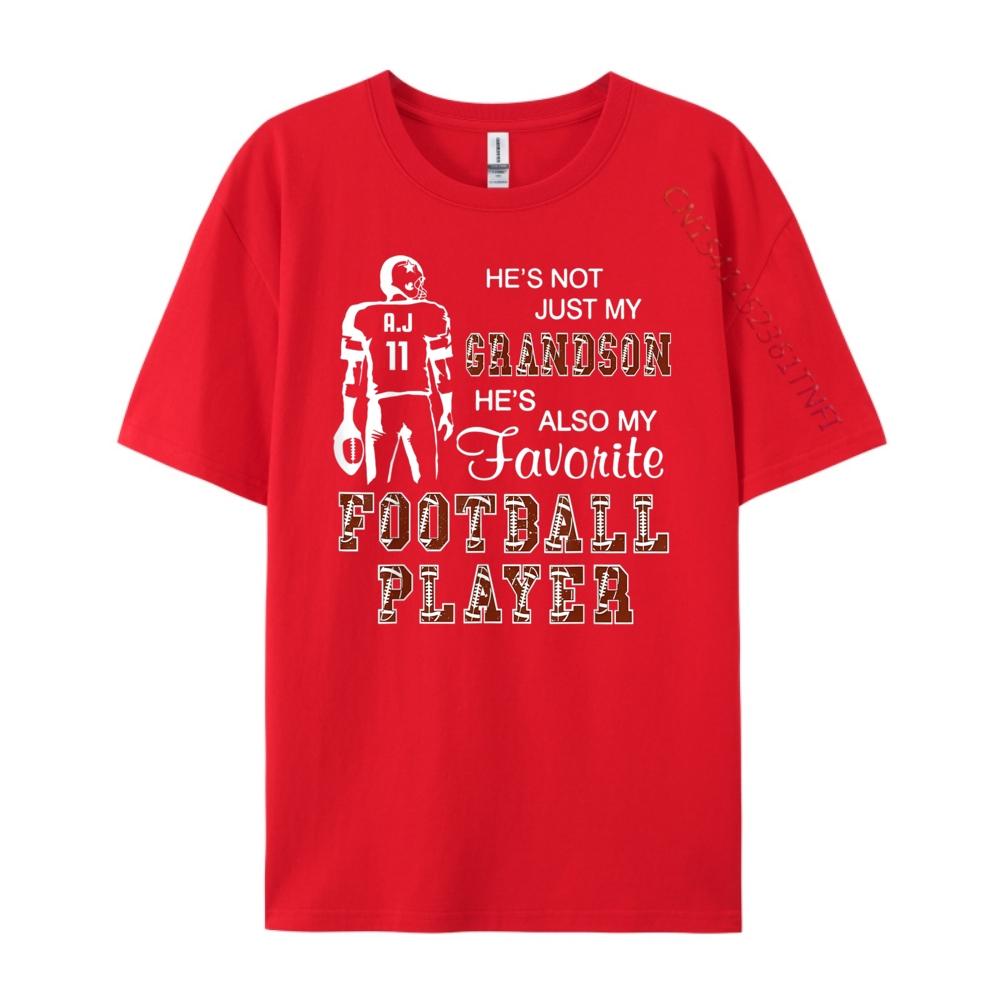 

He Not Just My Grandson He Favorite Football Player Oversized T Shirt Graphic Tshirts Printing Camiseta Masculina S