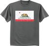 Big And Tall T-Shirt Bigmen Tee California Flag Bear Decal Design King Size