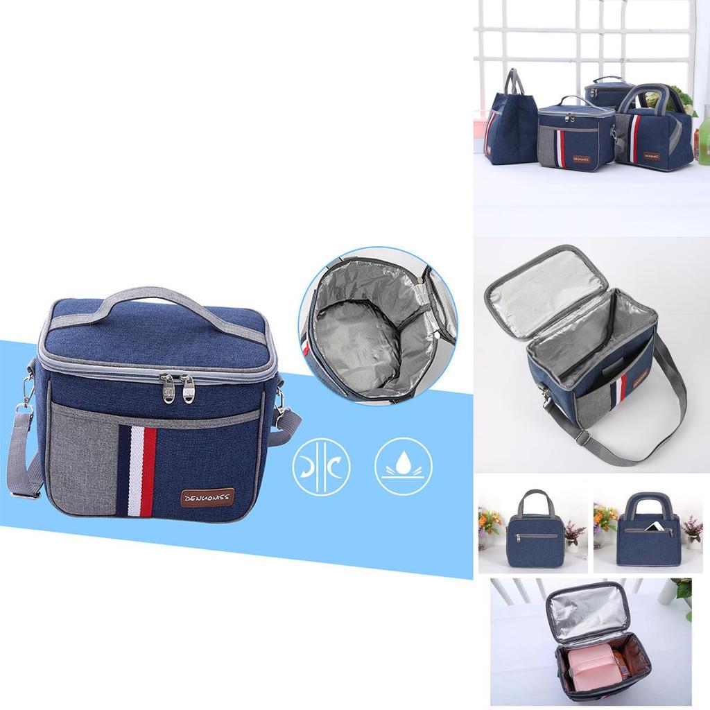 Waterproof Thermal Insulated Shoulder Picnic Cooler Lunch Bag Storage Tote Box