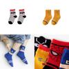 Colorful Spider-man Cotton Socks Featuring Adorable Cartoon Design For Kids