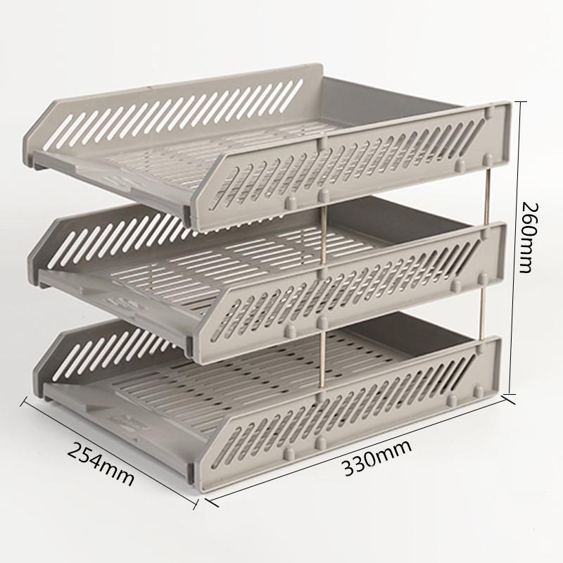 

3Layer 4Layer File Tray Home Office Storage File Rack Plastic Document Organizer Archive Storage Box Multi-layer Detachable