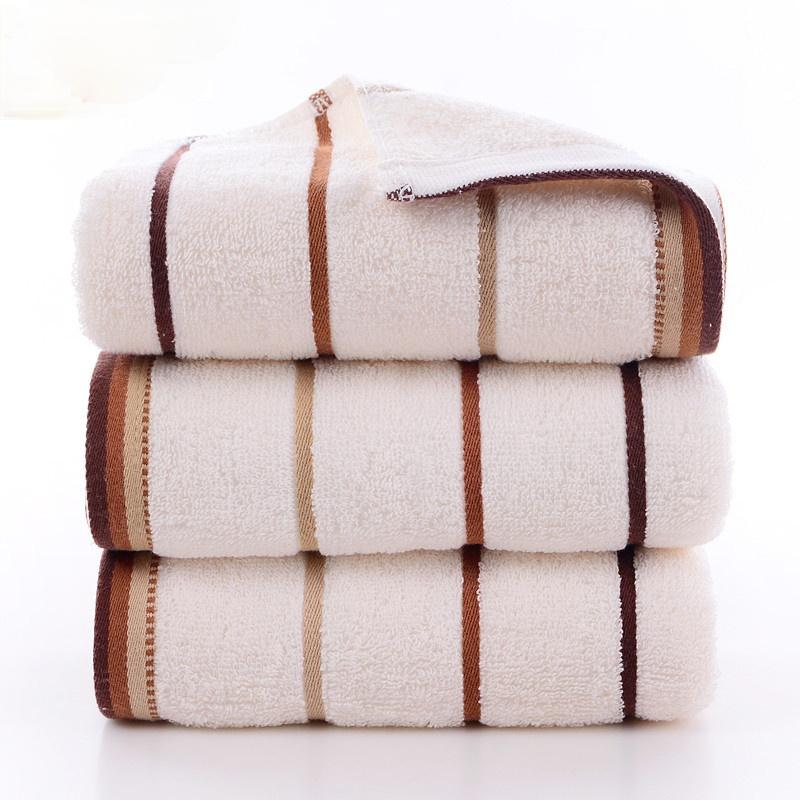 2pcs Cotton Face Towel 34*74cm Adult Soft Terry Absorbent Quick Drying Body Hand Hair Bath Towels Washbasin Facecloth Bathroom