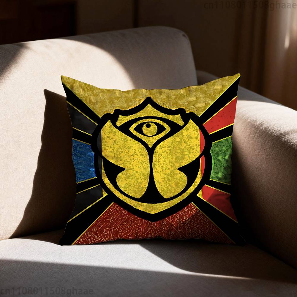 Tomorrowland Pillow Case Antidustmite Pillowcase Invisible zipper silky short plush Sofa cushion cover