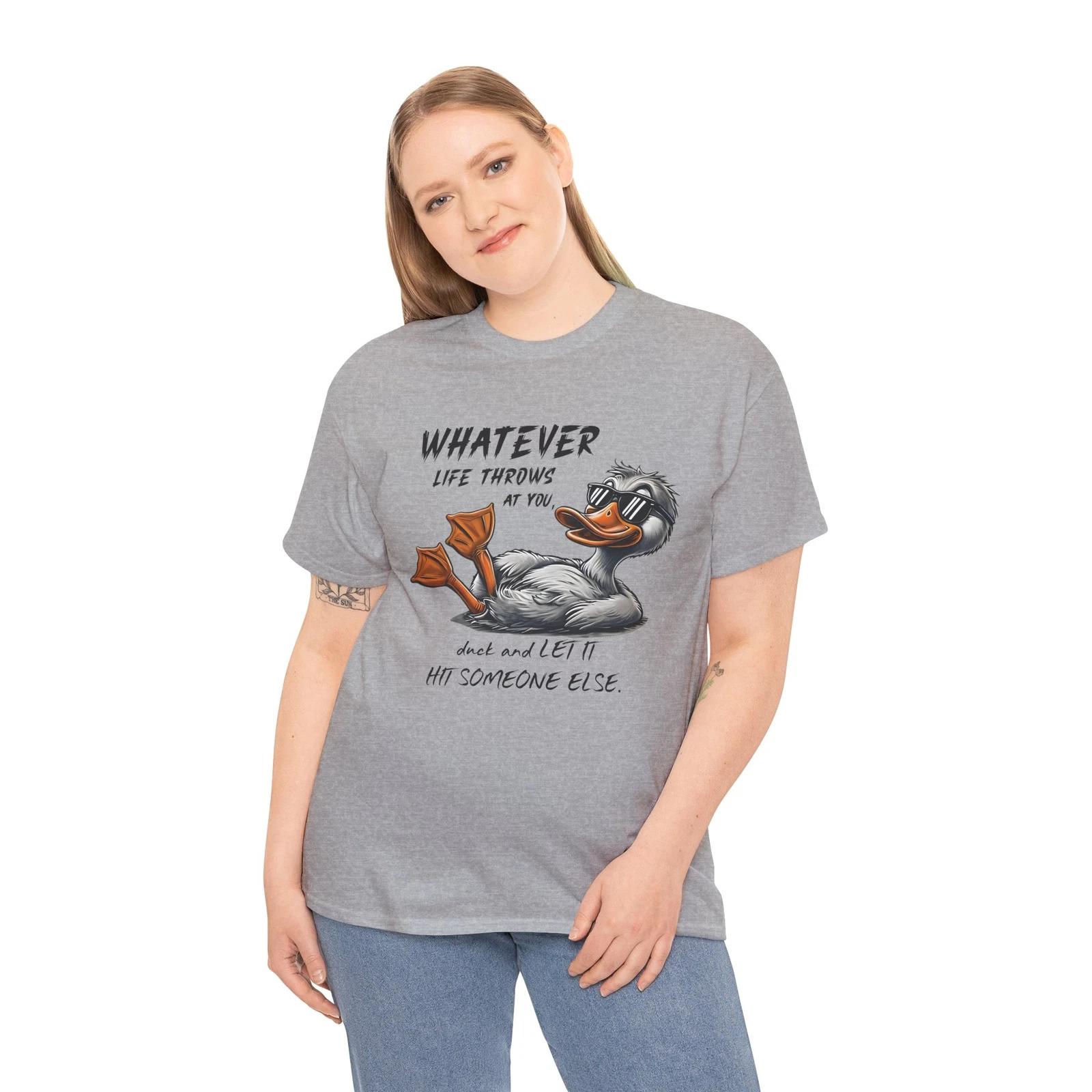 

Minimalist Duck T-Shirt - Simple Elegant Ducky Design for Stylish Wear 2XL