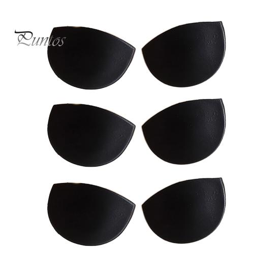 

3 пары ковриков для бюстгальтера, устойчивых к поту, противоскользящих, невидимых, тонких, дышащих, утолщенных, поддерживающих грудь, чехлов для сосков, бюстгальтеров без бретелек, женских лепестков для груди чёрный