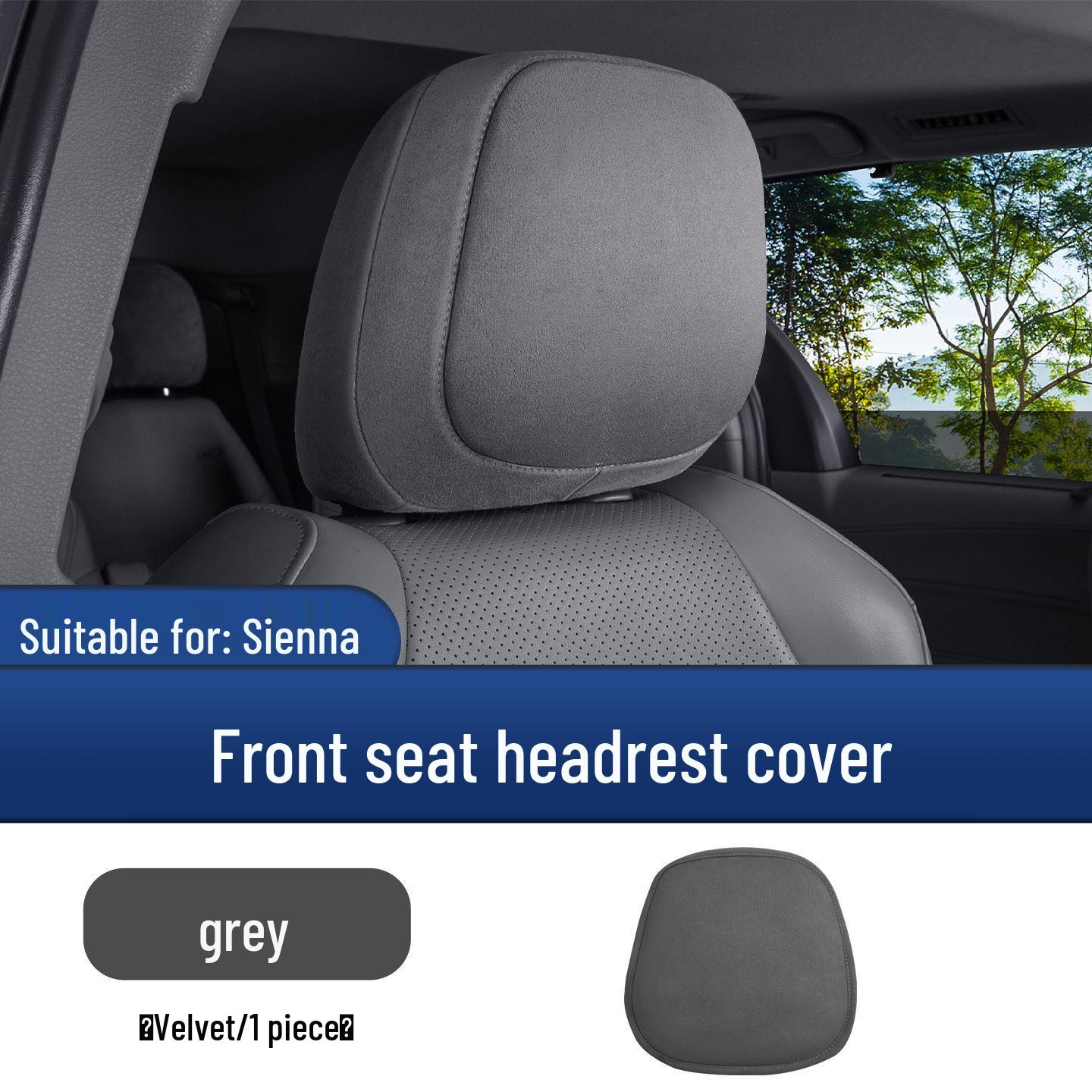 Toyota Sienna Suede Headrest Protective Cover, Anti-Dirt Car Accessory