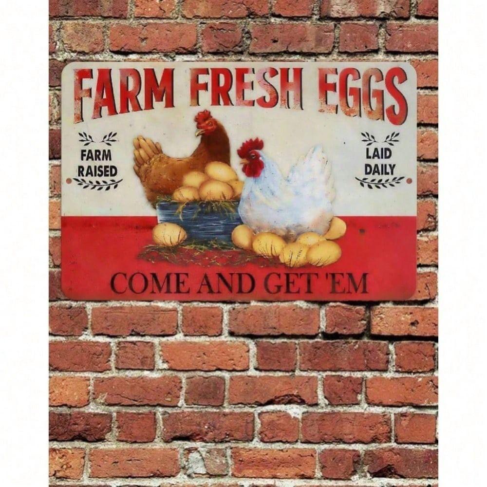 

Decorative Metal Wall Art Sign 20x30cm Home Decor Vintage Tin Plate