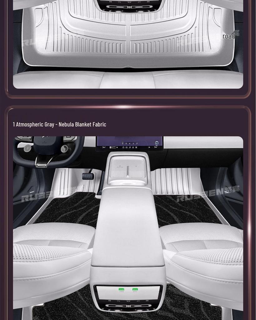 Xiaopeng P7 TPE Floor & Trunk Mats: 26 Model Compatibility, Waterproof Full Coverage.