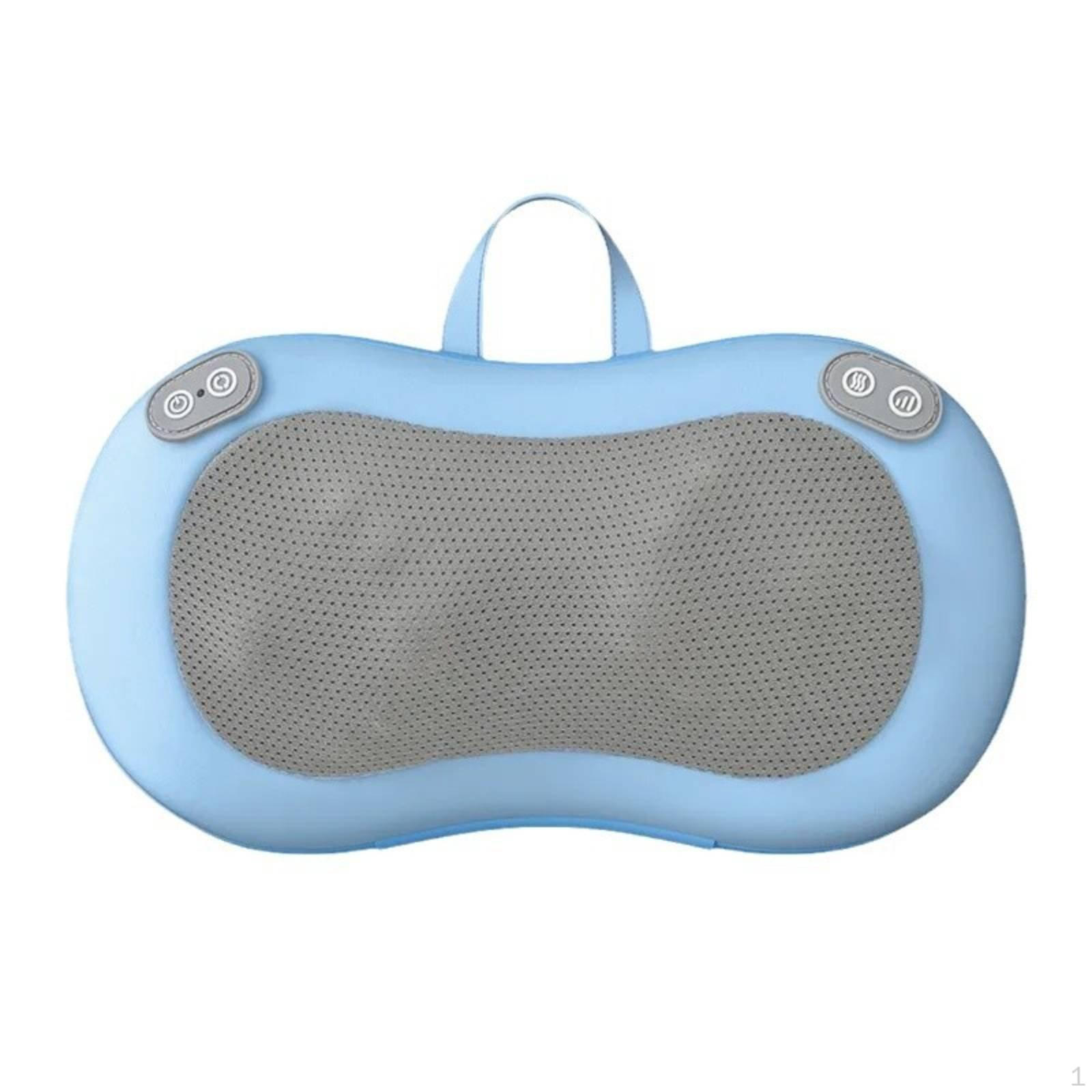 Heated Shiatsu Massage Pillow Soothing Heat Electric Neck and Back Ergonomic Design