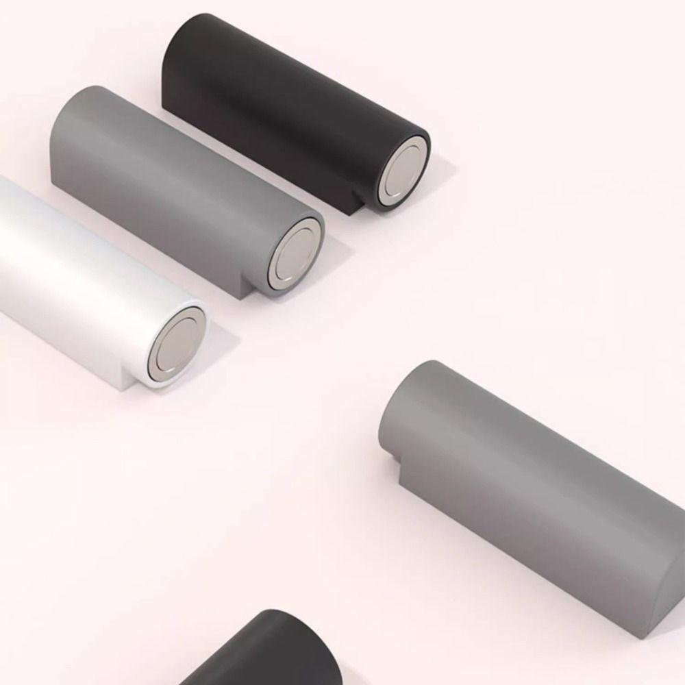Magnetic Door Stopper Stainless Steel Heavy Duty Door Suction Holder No Punching Silent Damping Anti-Collision Doorstop