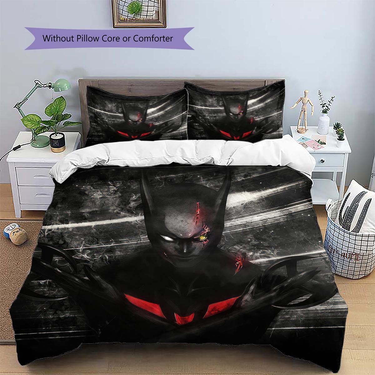 

Batman Printed Bedding Set Duvet Cover Pillowcase No Filler, Soft Home Bedroom Decor, Perfect Gift for Fans.chl 135x200cm