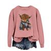 '' Halloween 3D Digital Print Casual Hoodie Women Animal Soft Cotton Blend Long Sleeve Regular Fit