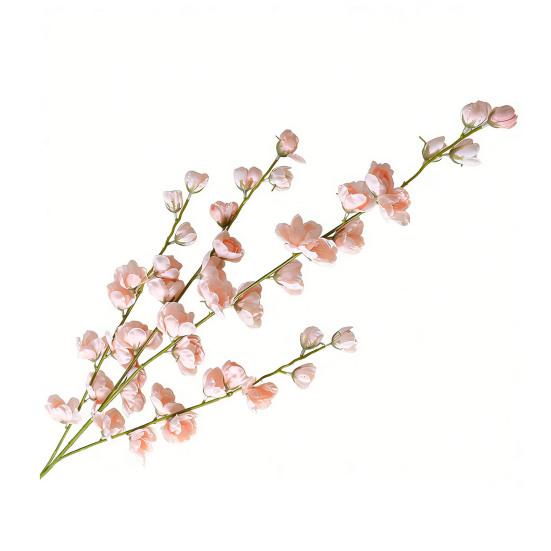 

Искусственная фиалка с 45 цветками, высота 42,5 дюйма, ветка с длинным стеблем для свадебных букетов, украшения стола или композиции своими руками. светло-розовый