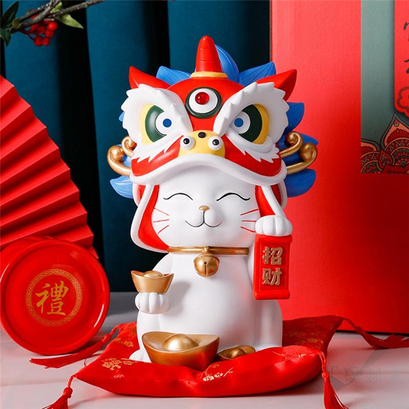 Forbidden City Lion Dance Resin Home Decor, Store Opening Gifts, Practical And Wealth, Cultural A