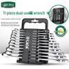 LAOA 11-Piece Anti-slip Dual-Purpose Wrench Set