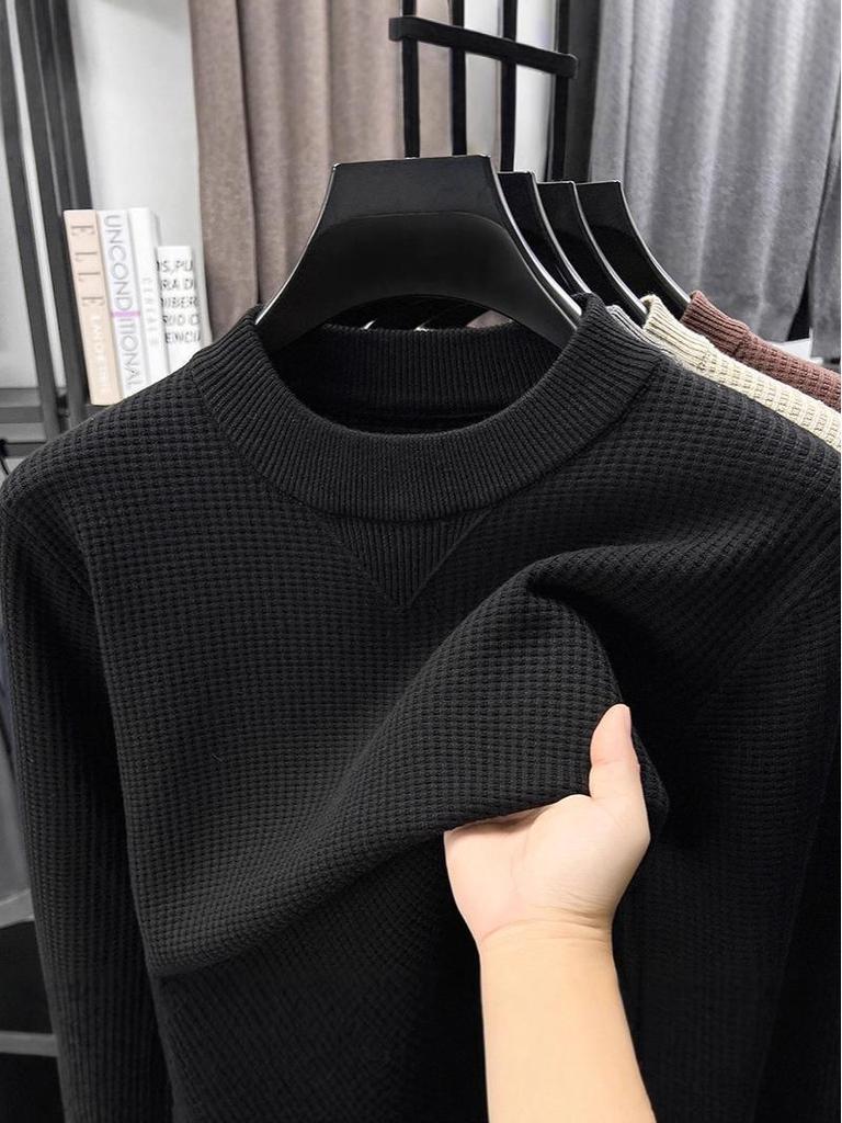 Men's Versatile Knit Round Neck Sweater - Autumn/Winter Bestseller