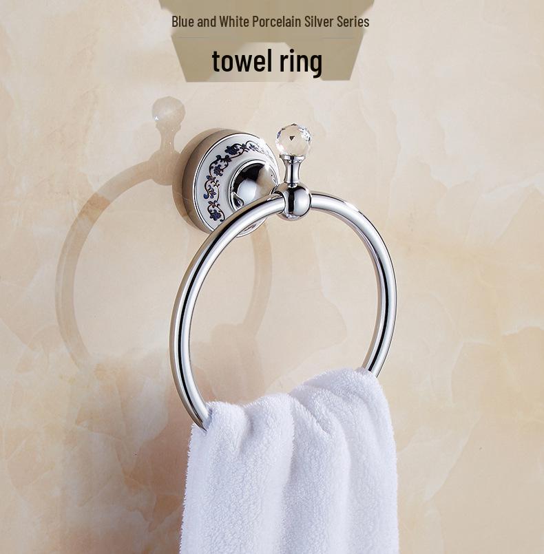 European Stainless Steel No-Drill Bathroom Set: Towel & Toilet Wall Storage Rack