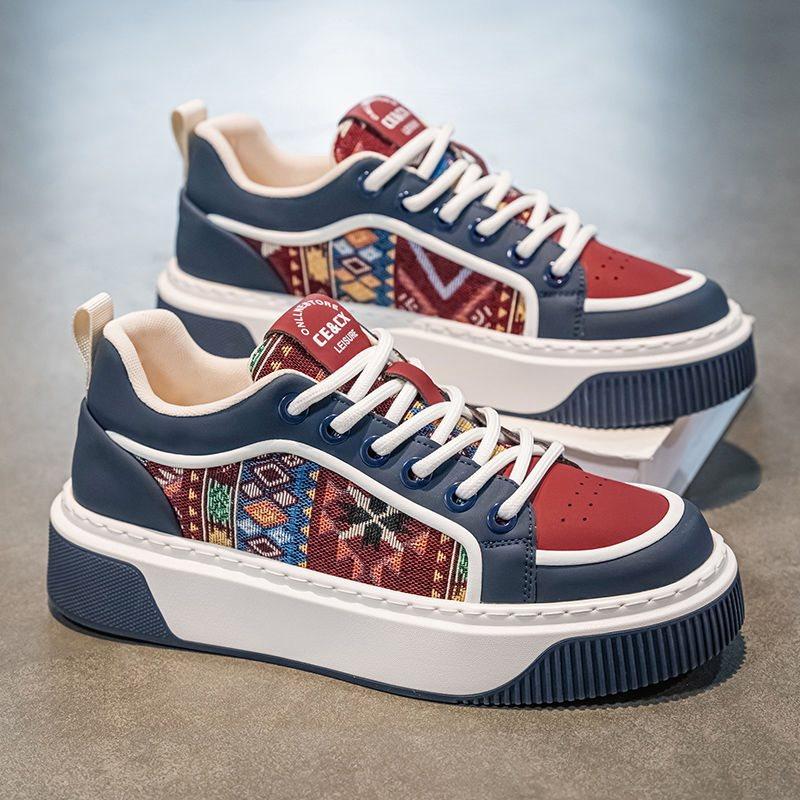 

Guochao men s shoes new spring leisure sports low-top flat shoes niche versatile thick-soled inner high-tide shoes 39 [Favorites Priority Shipping]