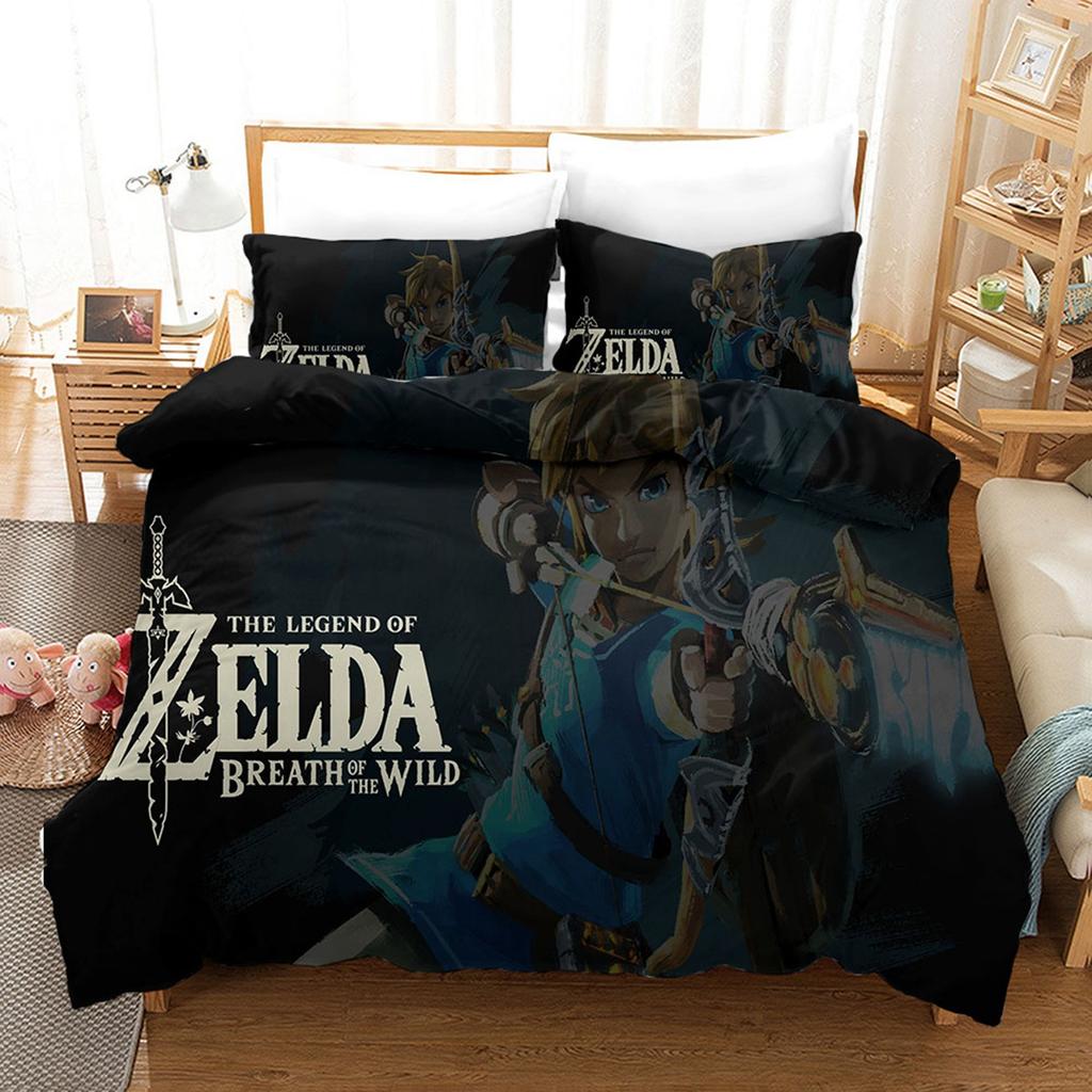 3D Digital Printing Three-Piece Quilt Cover Bedding The Legend Of Zelda