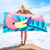 Tropical Palm Tree Beach Towel Summer Ocean Landscape Print Large Bath Towel Quick Dry Sand Free Swimming Pool Vacation Blanket