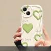 Green Love Suitable for Opporeno10/9/8 Mobile Phone Case R17/15 Transparent All-inclusive A97/93 Soft Shell Girls