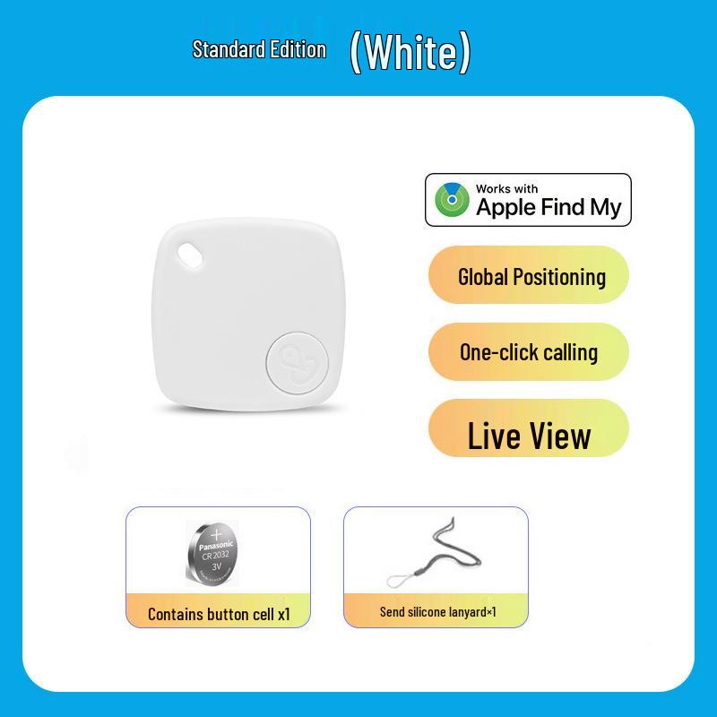 Apple Find My Bluetooth Locator for Keys & Bags - iOS Compatible Anti-Loss Device
