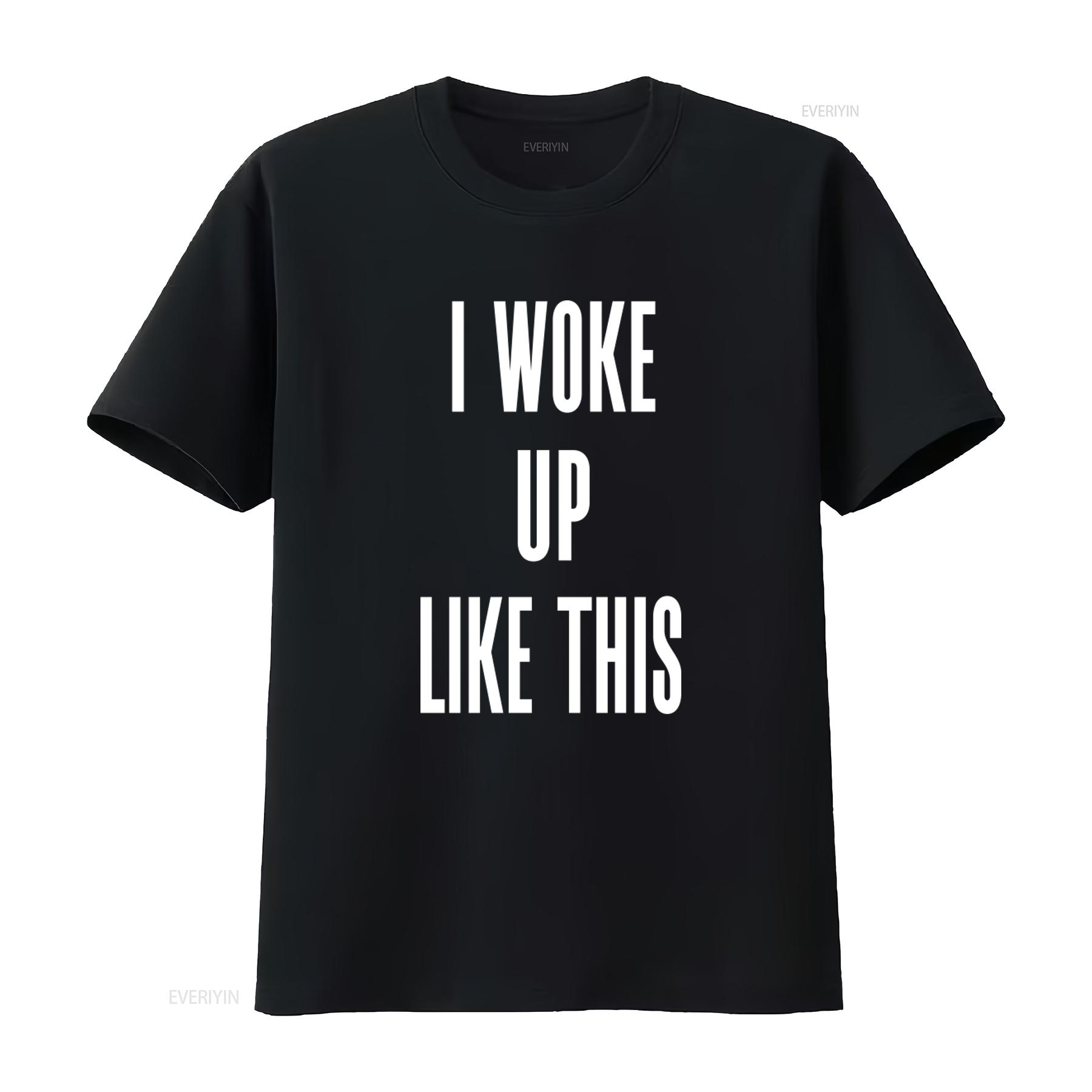 

Mens Beyonce I Woke Up Like This Flawless Slim Fit T Shirt X Large White vintage Washed Soft Stylish Top For Everyday Wear 4XL
